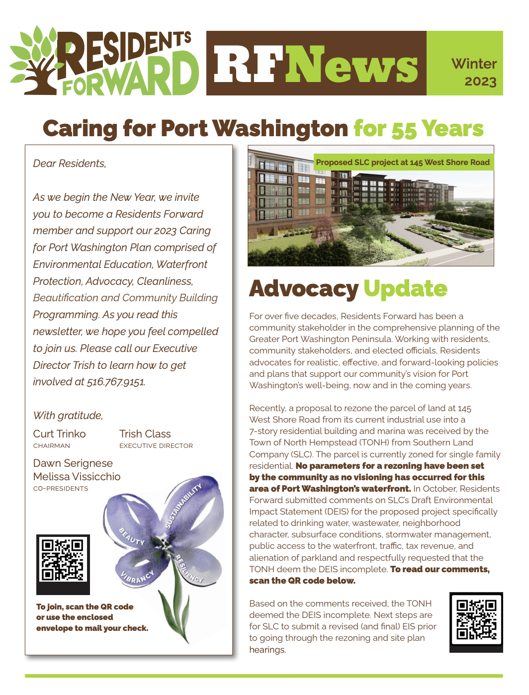 Residents Forward Winter 2023 Newsletter