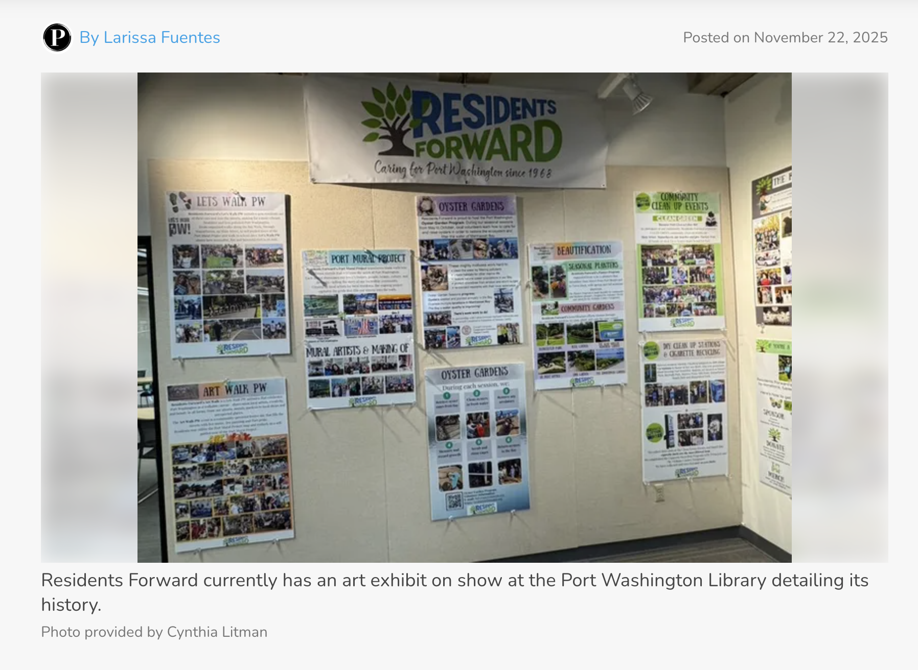 Residents Forward showcases 55 years of civic and environmental impact at library exhibit