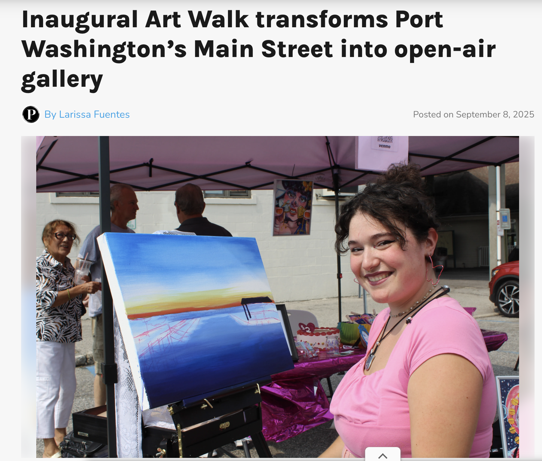 Inaugural Art Walk transforms Port Washington’s Main Street into open-air gallery