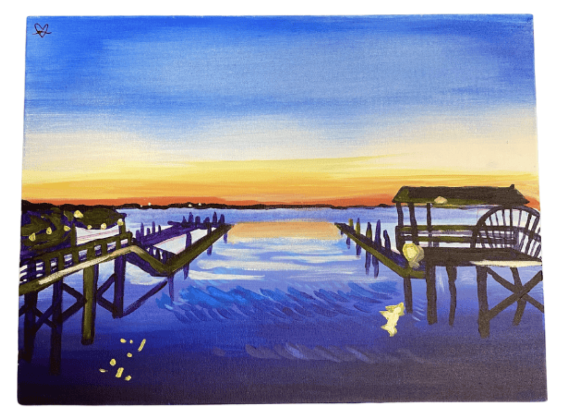 Art Auction Featuring “The Dock” by Amanda Strobel