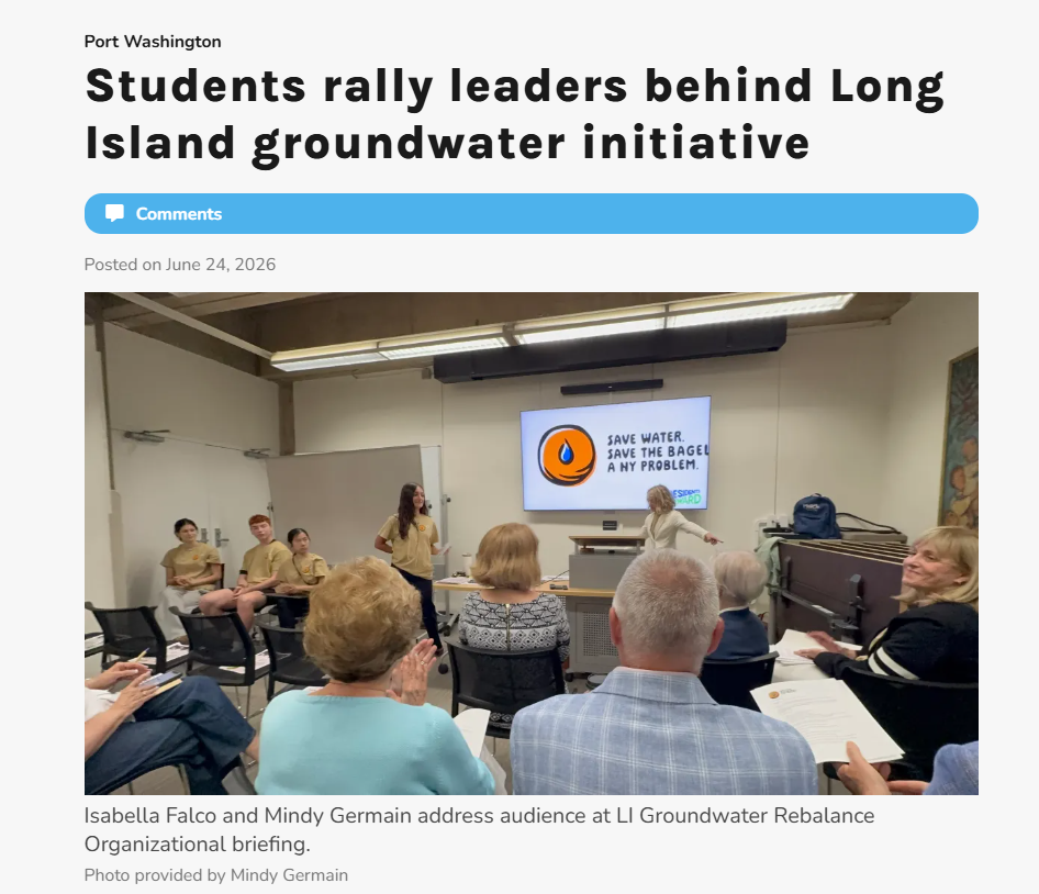 Students rally leaders behind Long Island groundwater initiative