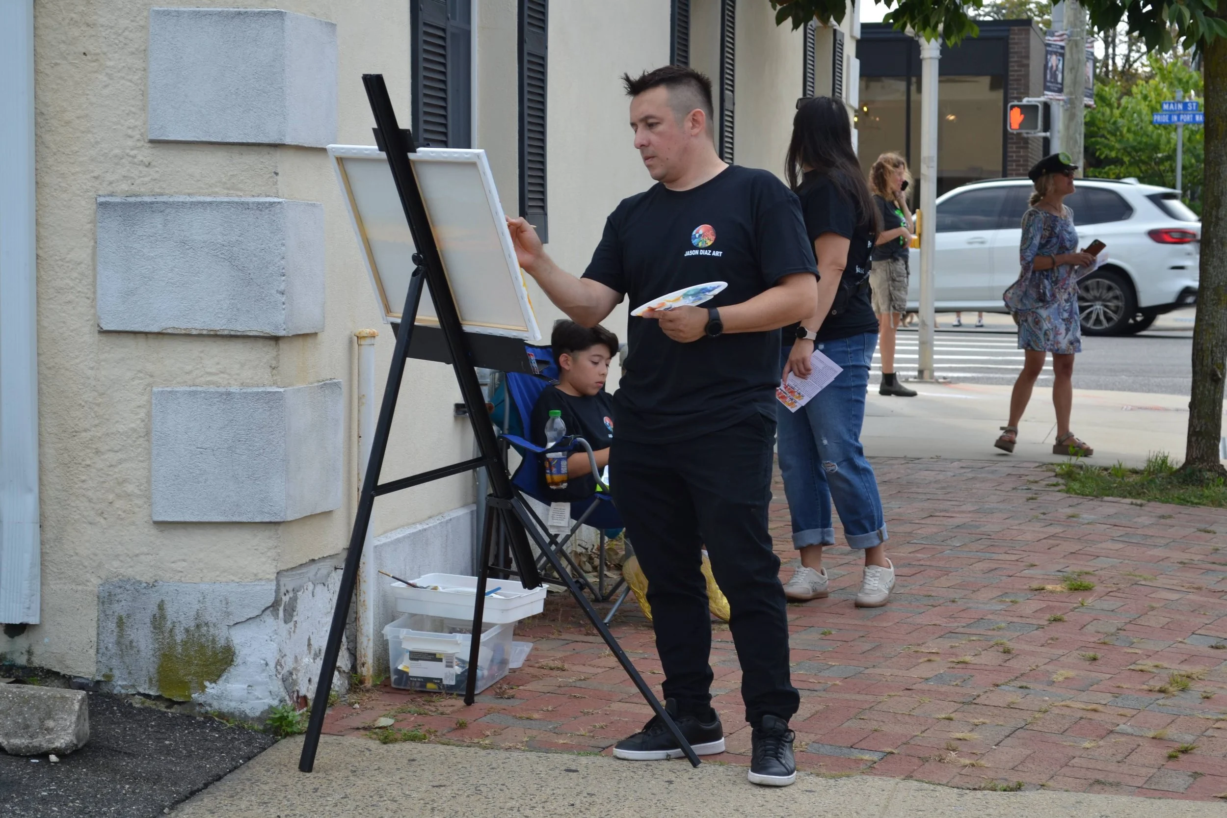 jason painting live art art walk street view.JPG