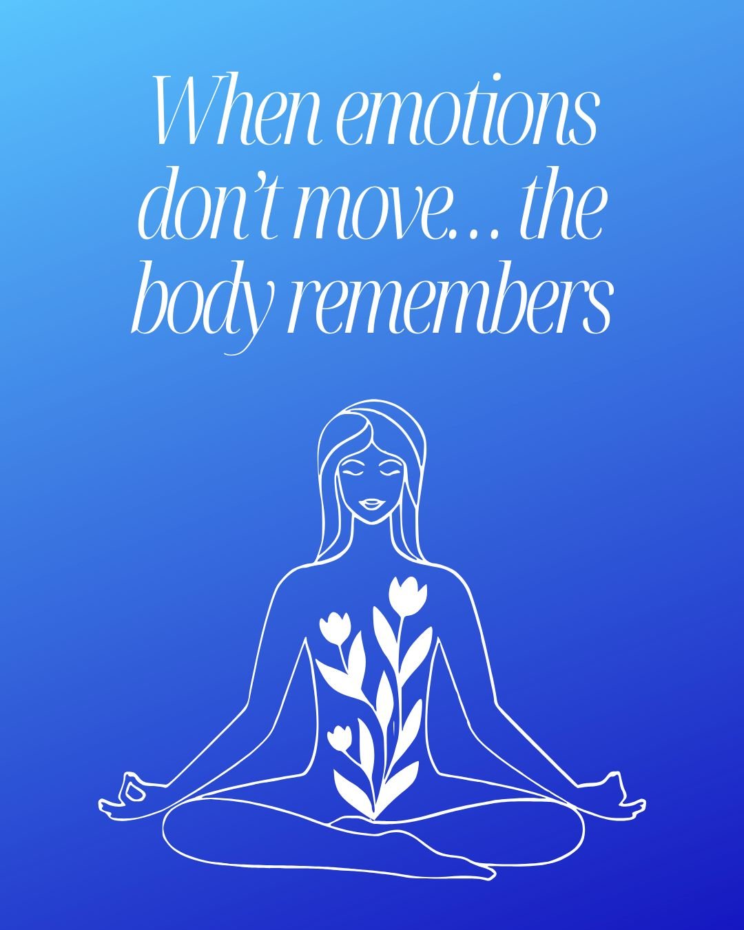 ✨ When emotions don’t move… the body remembers. ✨