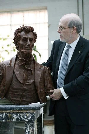 Harold Holzer with Frank's Lincoln