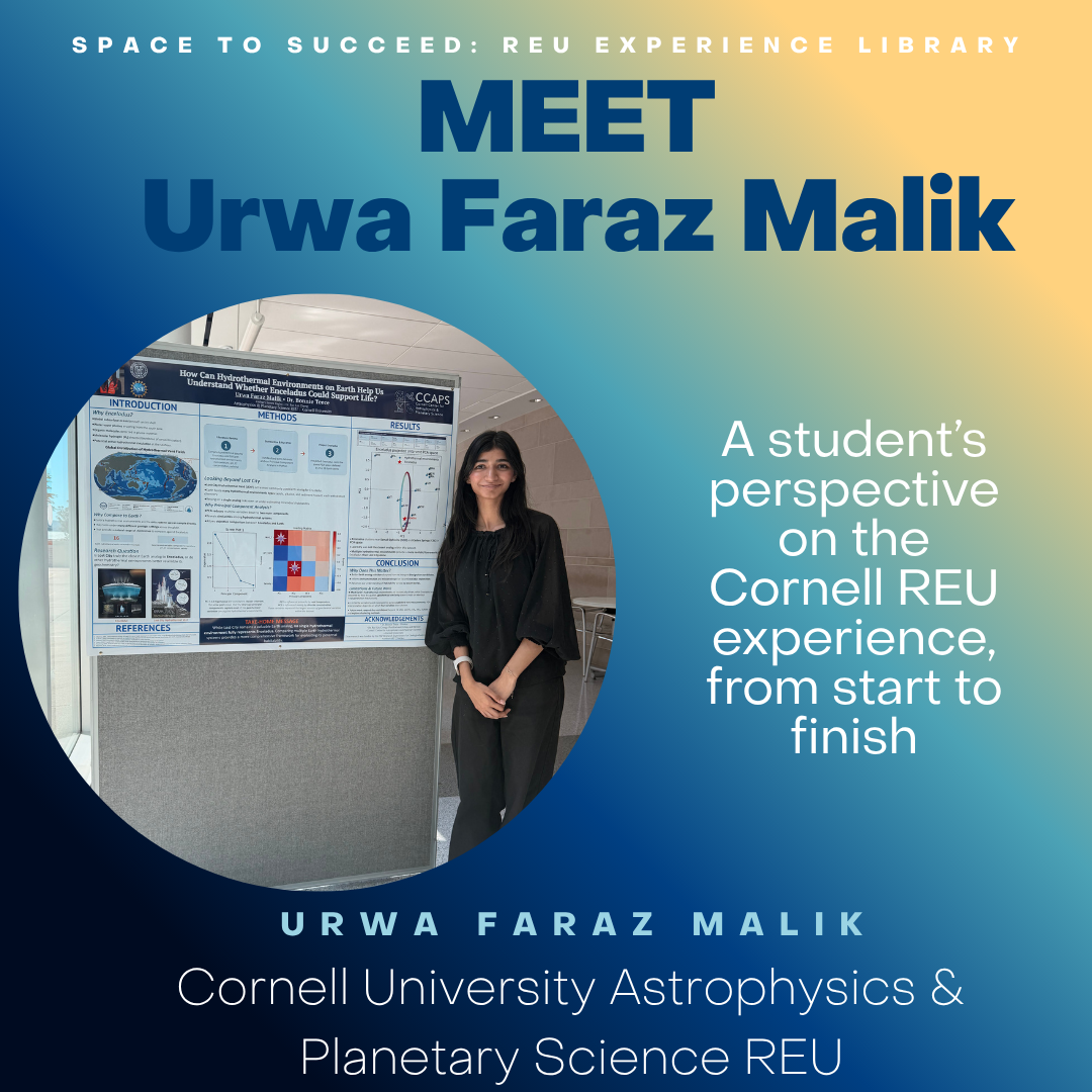 urwa’s  Experience: Cornell University Astrophysics &amp; Planetary Science REU