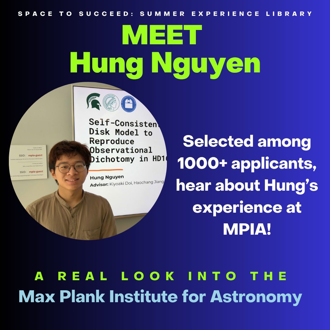 Hung’s Experience: Max Planck Institute for Astronomy