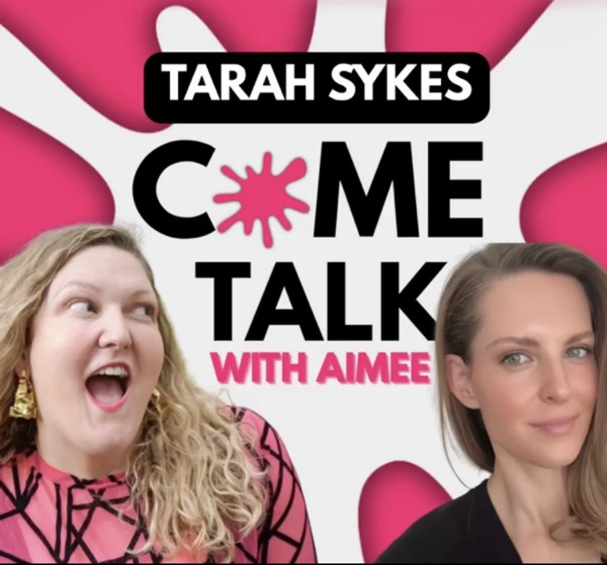 Come Talk with Aimee podcast cover featuring Tarah Sykes talking about ADHD and kink.