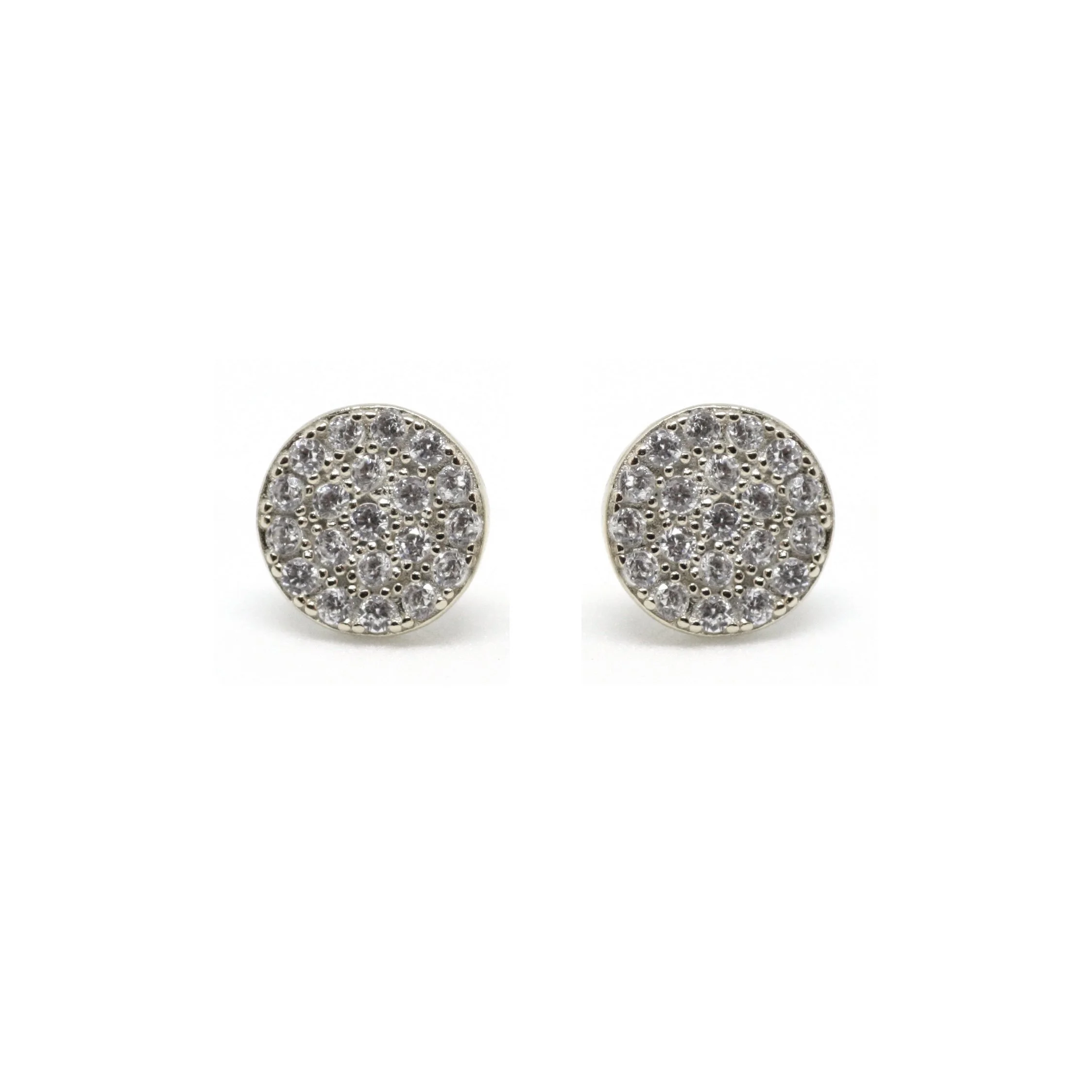 Luxury 14K Gold Pavé Diamond Stud Earrings – Perfect Anniversary Gift for He