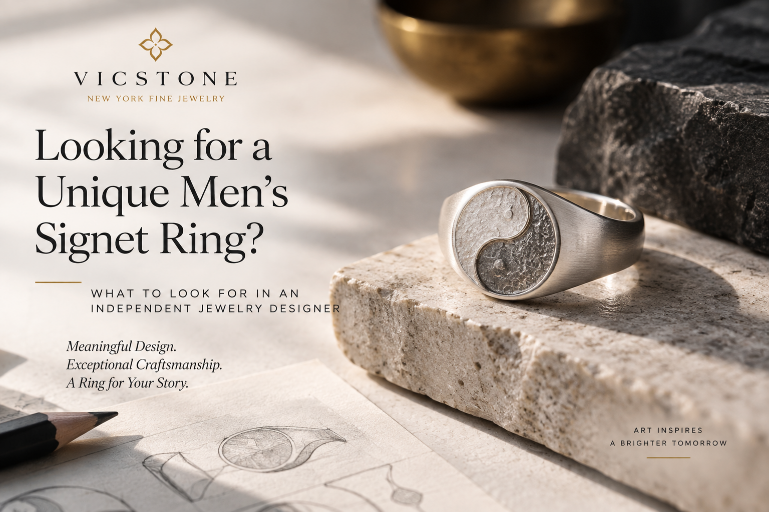 Looking for a Unique Men’s Signet Ring? What to Look for in an Independent Jewelry Designer