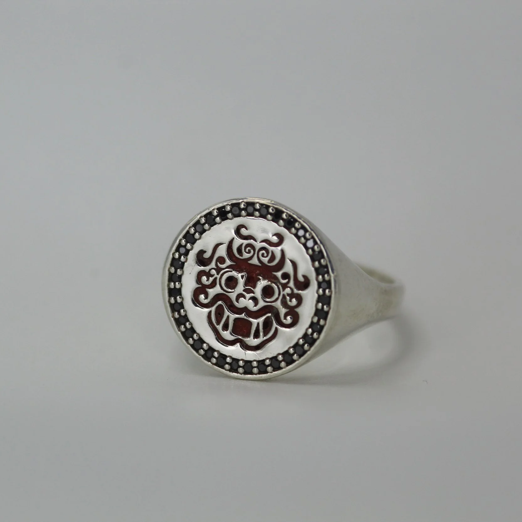 Red Tiger Spirit Signet Ring