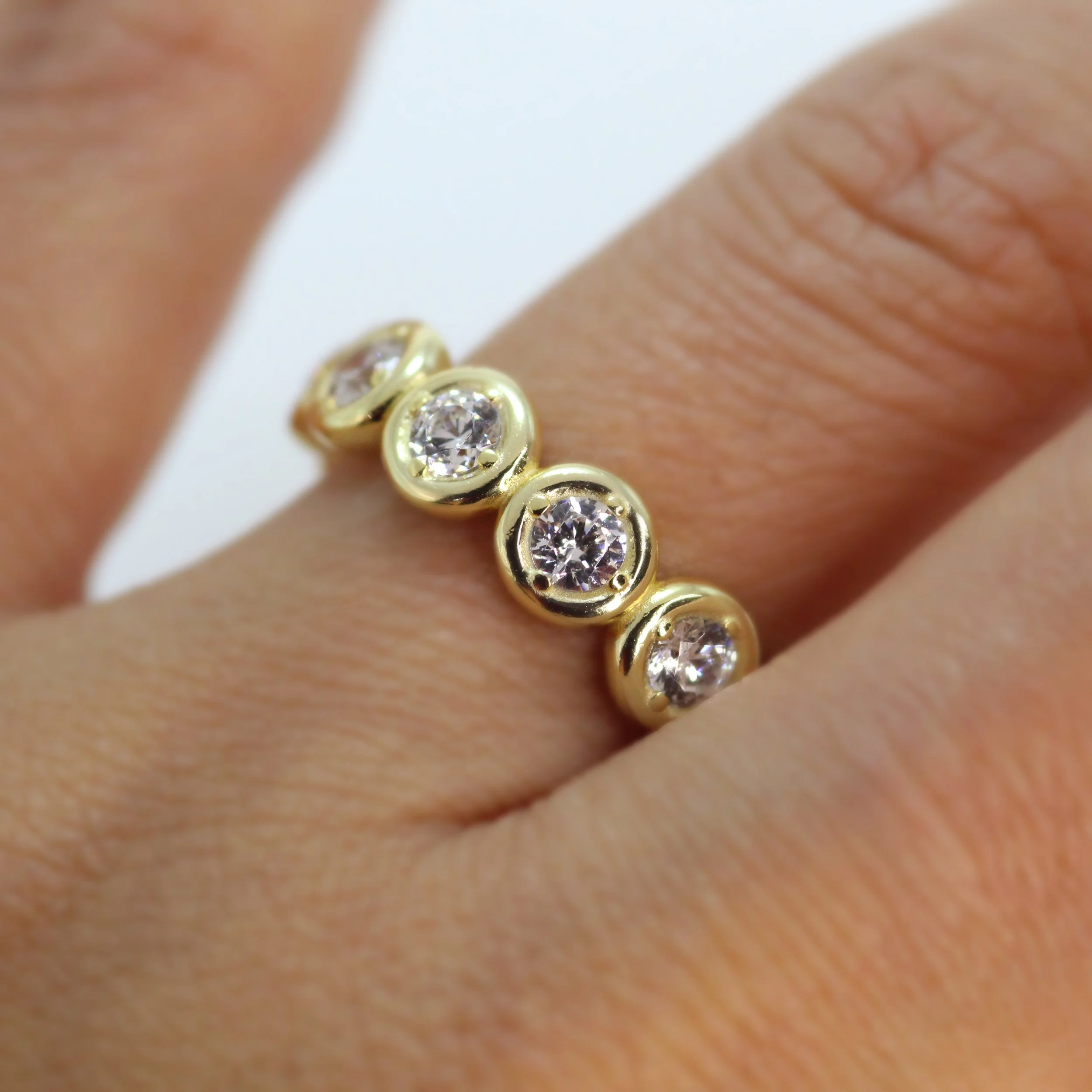 14K gold lab diamond eternity band – perfect gift for her (Copy)
