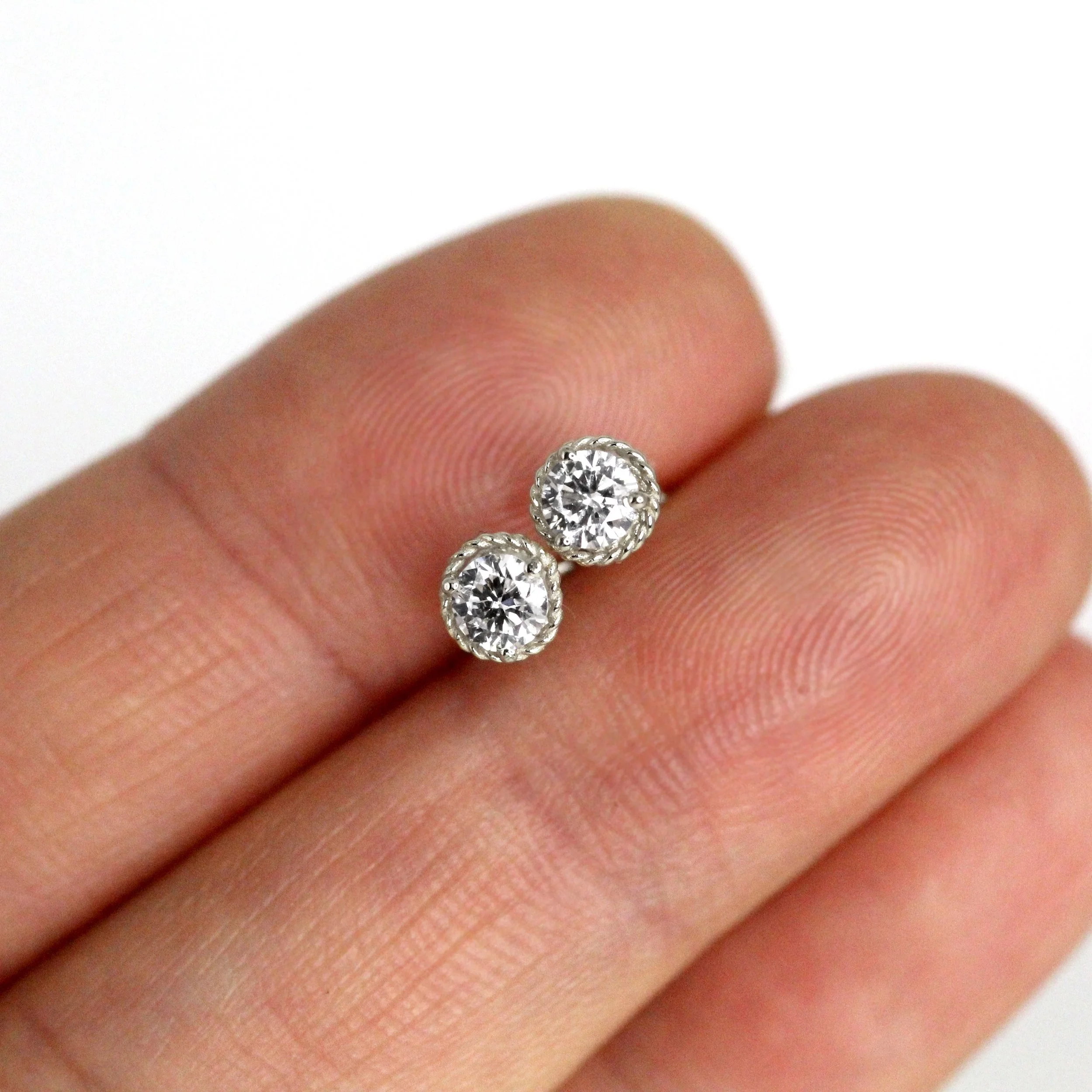 14K Yellow, White, or Rose Gold Antique Rope Lab Diamond Stud Earrings – Elegant & Timeless- EGE-359 (6).jpg