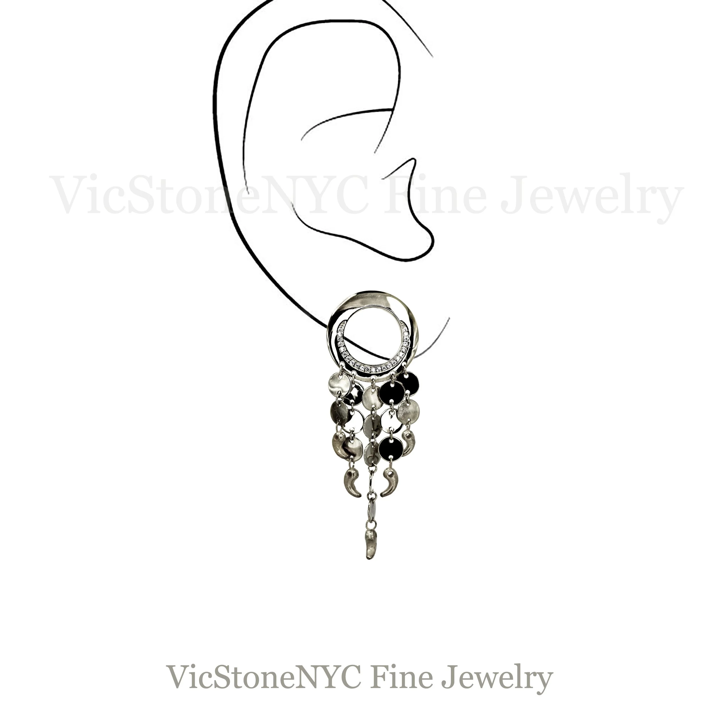 Unique Korean-inspired gold earrings, perfect for special occasions or everyday wear