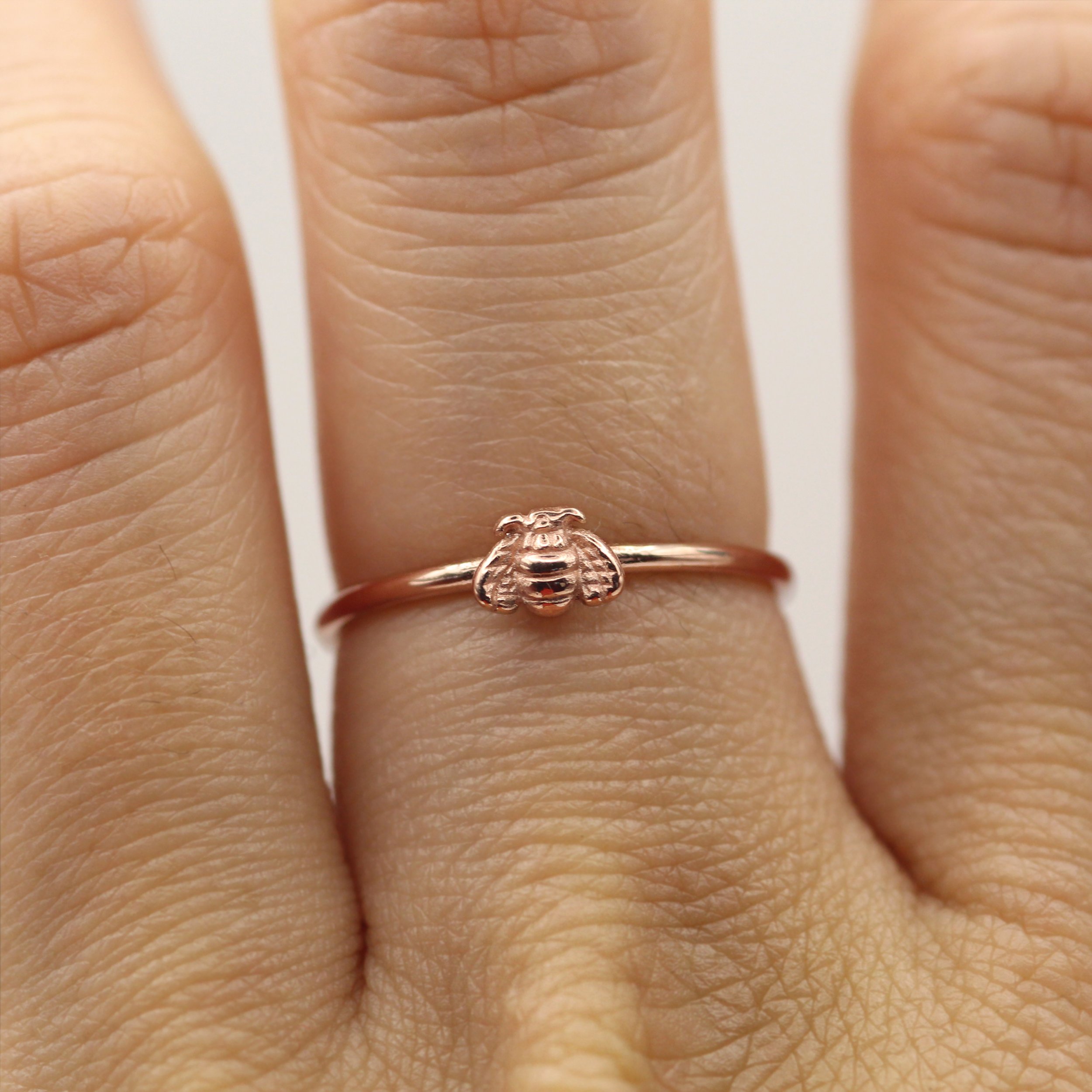 A 14K Yellow Gold Butterfly Signet Ring with a detailed butterfly engraving, handcrafted by VicStoneNYC to represent hope, love, and transformation.