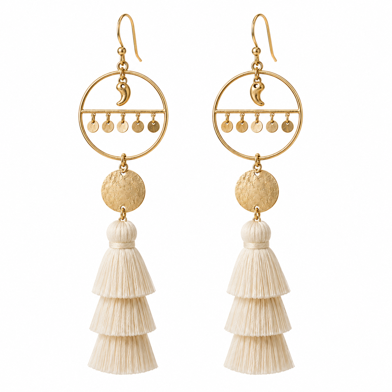 Gogok in Motion Tassel Dangle Earrings