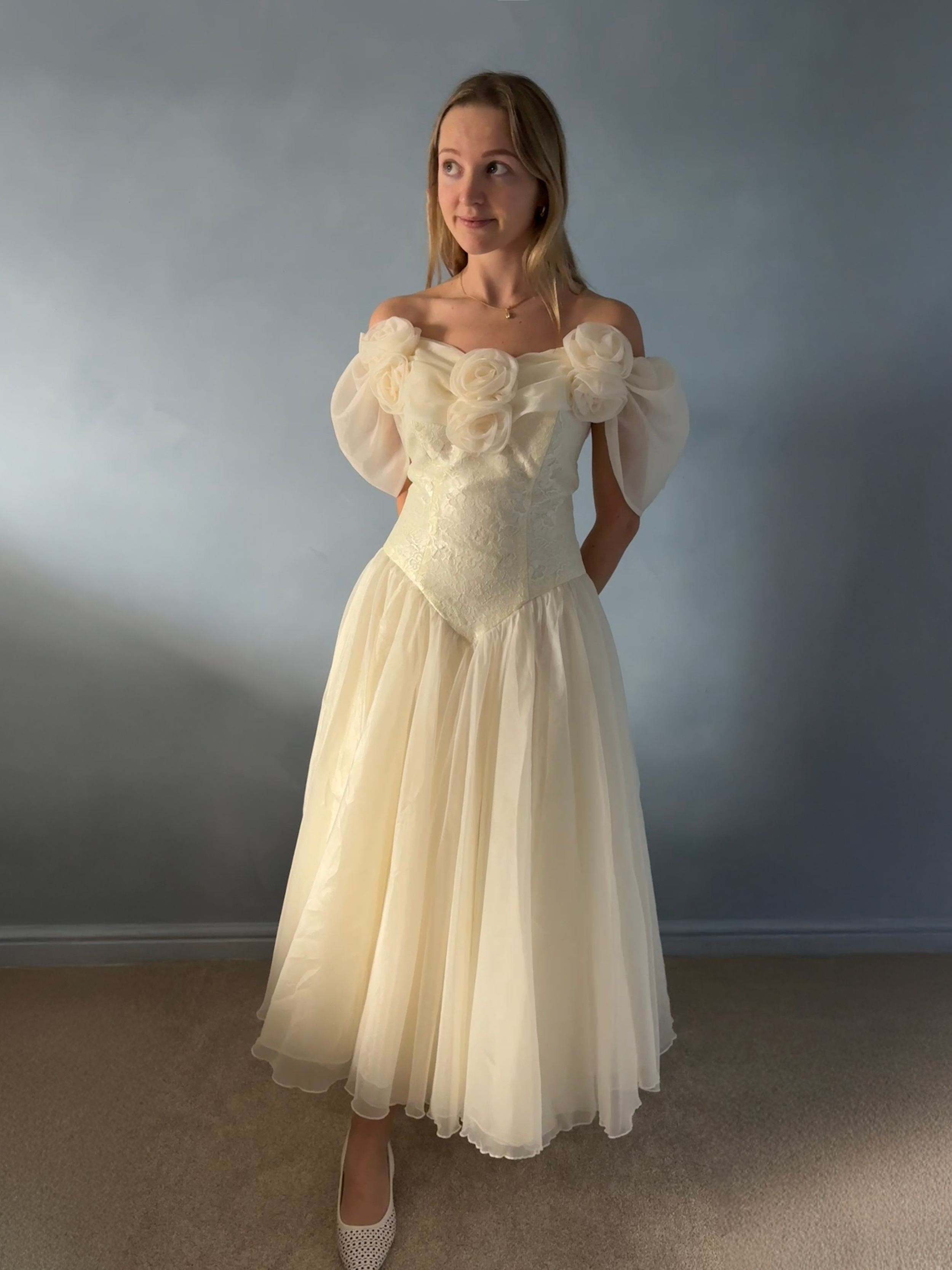 Vintage Flower Tea Dress