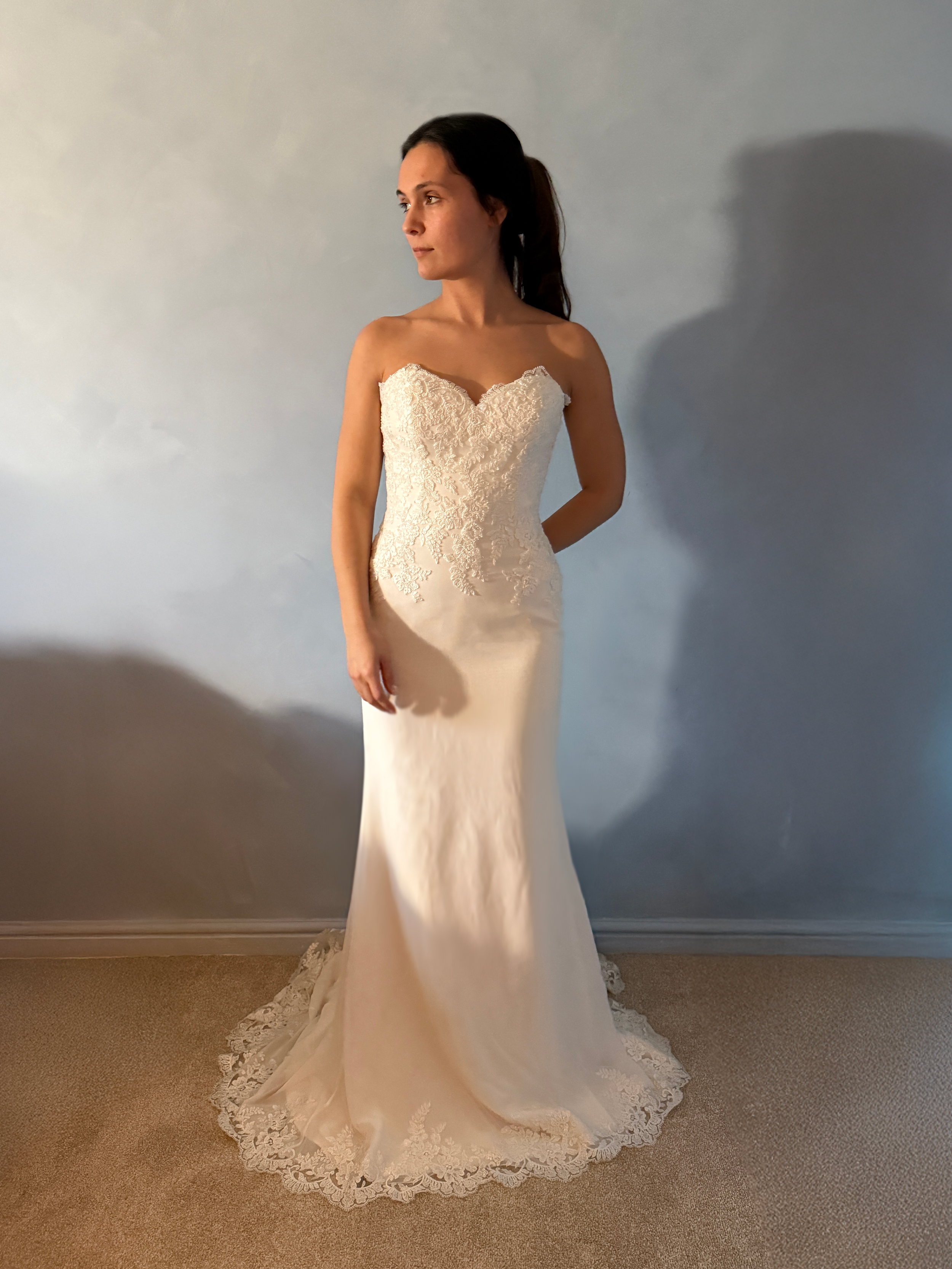 Strapless Lace Wedding Dress