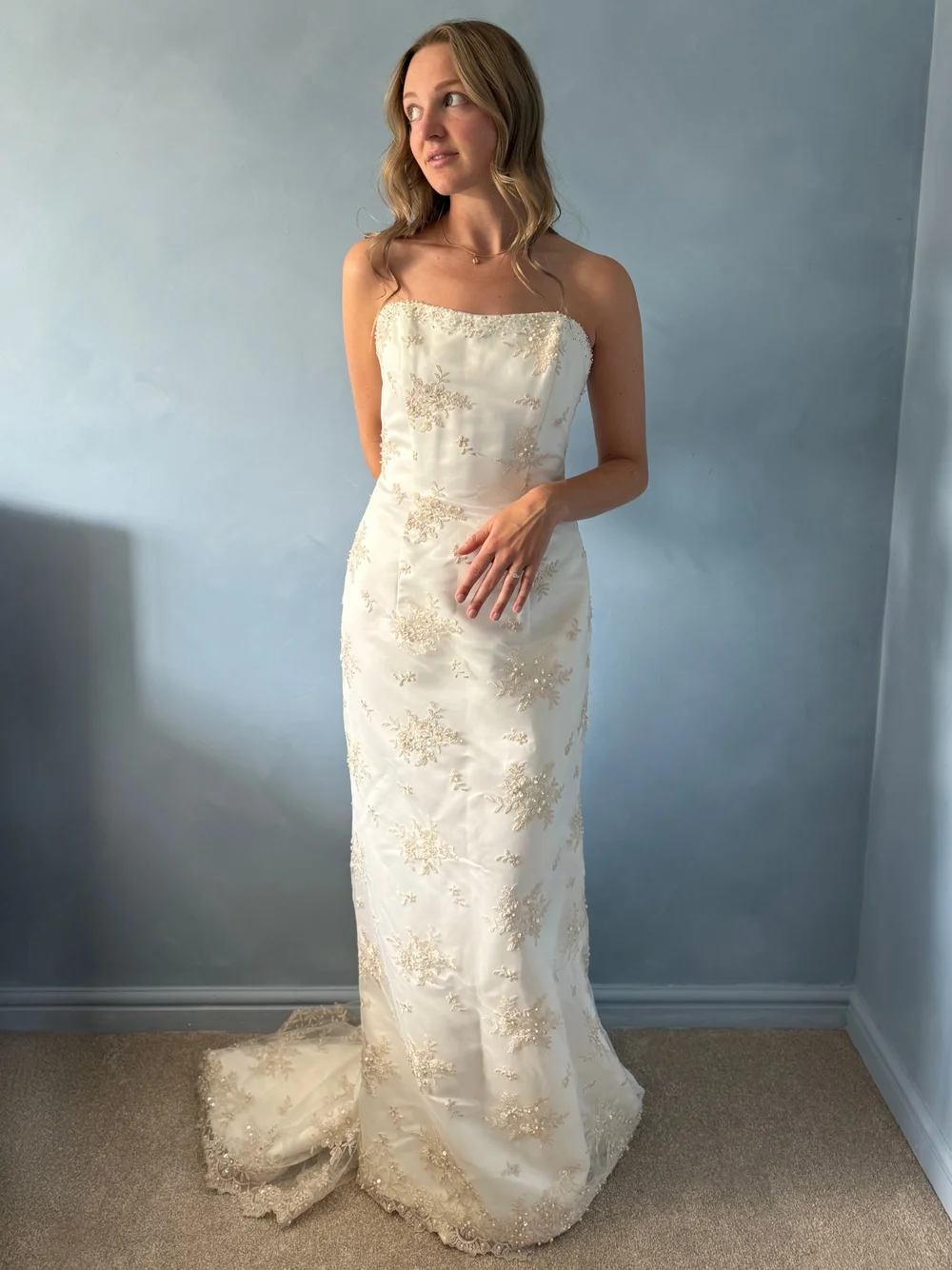 Vintage Embroidered Wedding Dress — Minha Mãe Studio