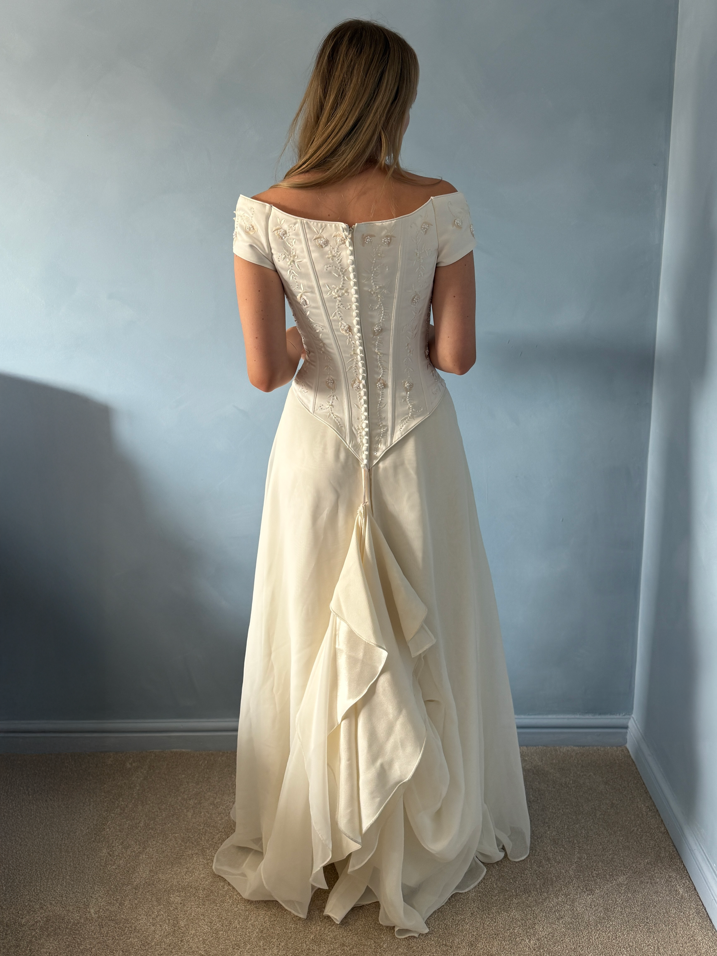 Vintage Basque Waist Wedding Dress