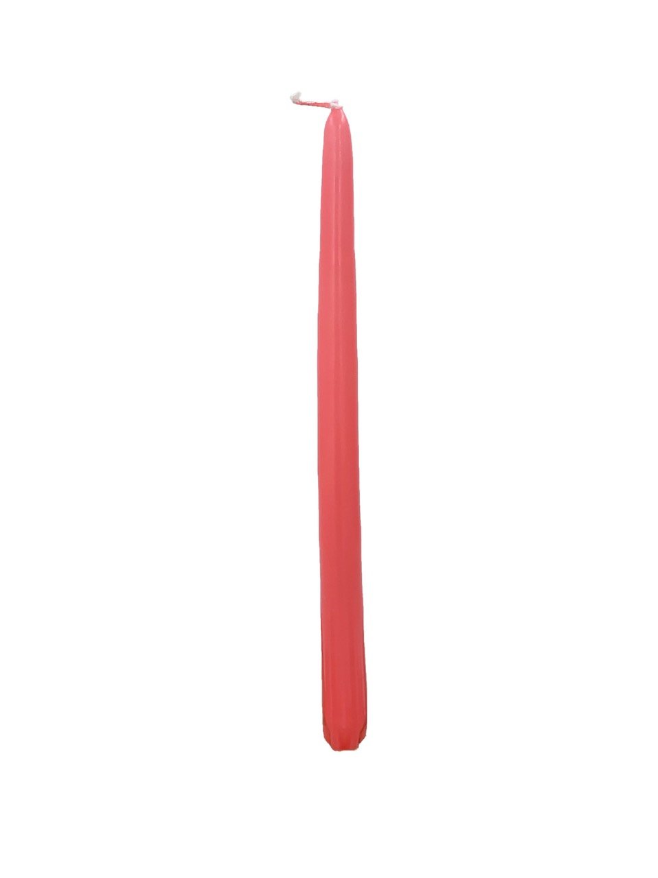 Coral taper candle