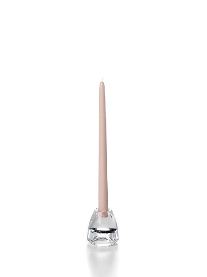 desert rose taper candle