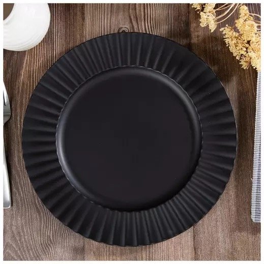 Charger : Black Matte Ribbed