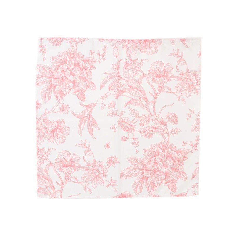 Pink French Toile Napkin