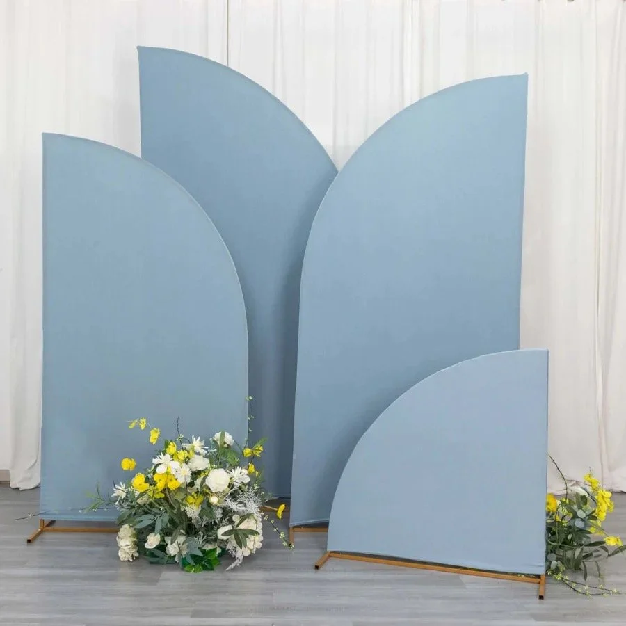 dusty blue half moon cover