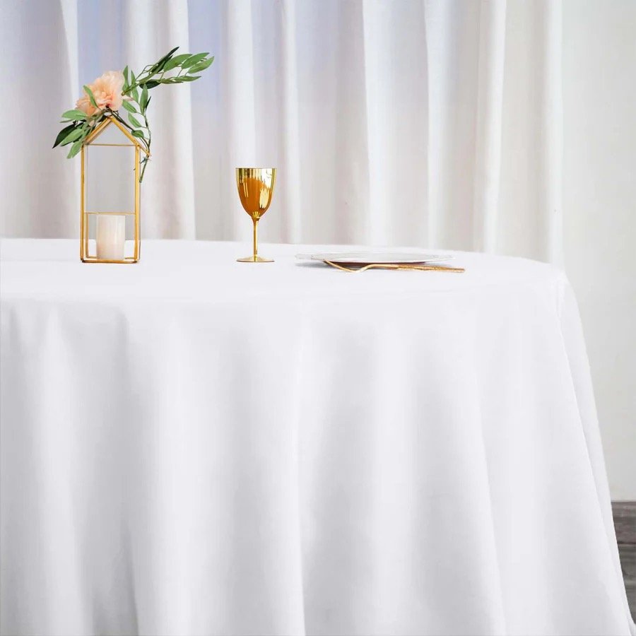 white 136in linen