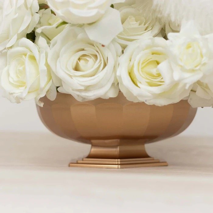 Compote : 10" Gold Plastic