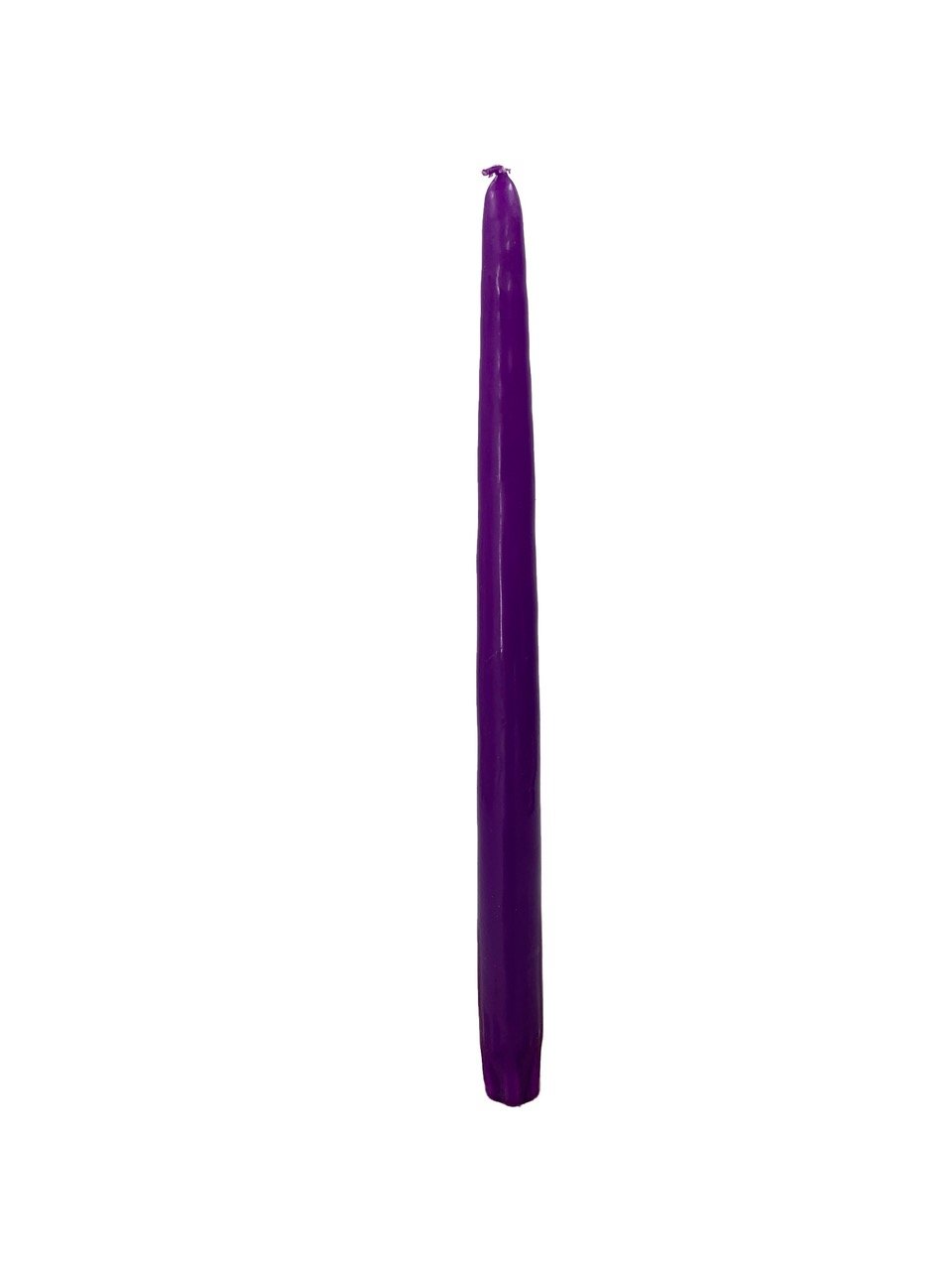 purple taper candle