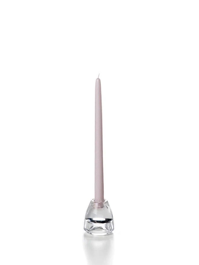 hint of mauve taper candle