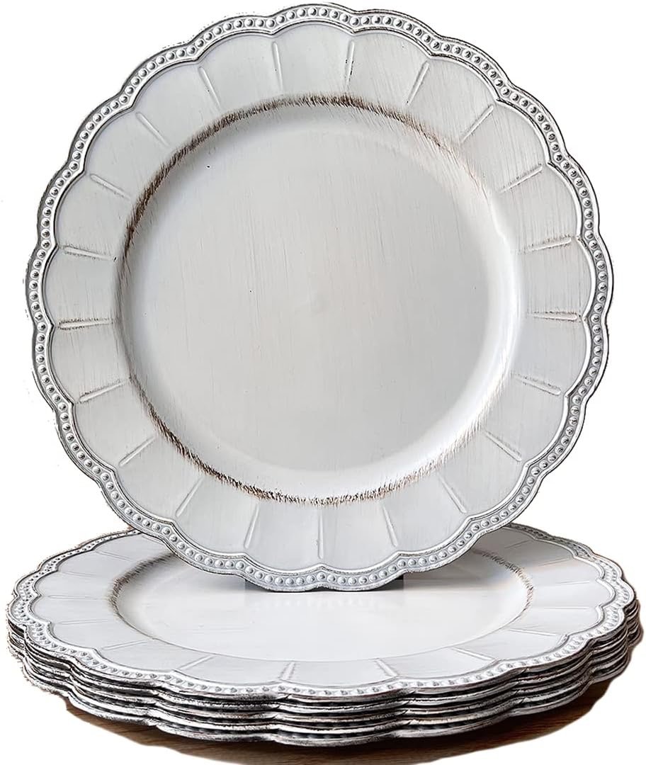 Charger : Rustic White