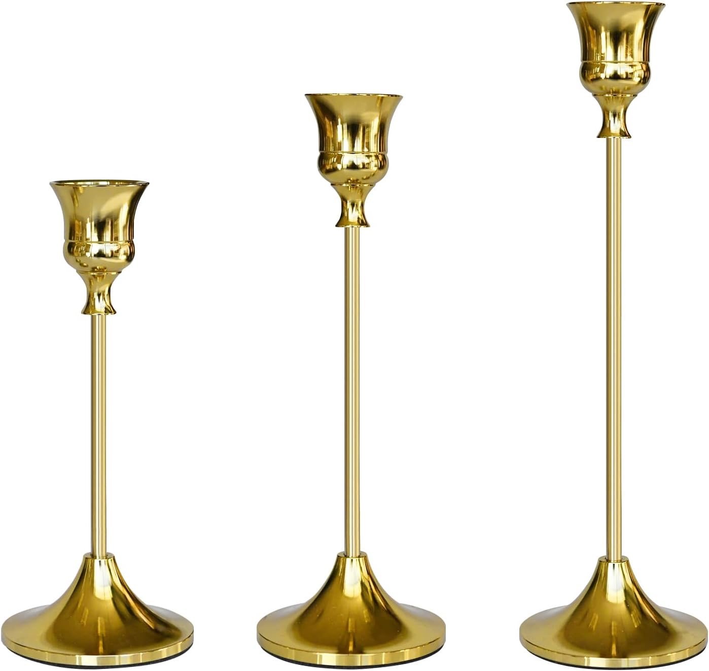 Taper Candle Holder : Gold