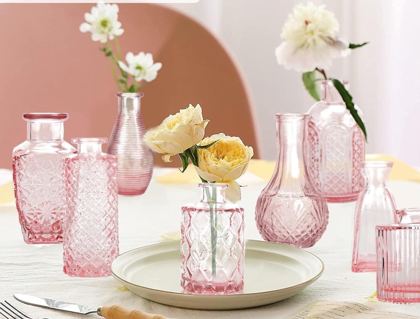 blush bud vase