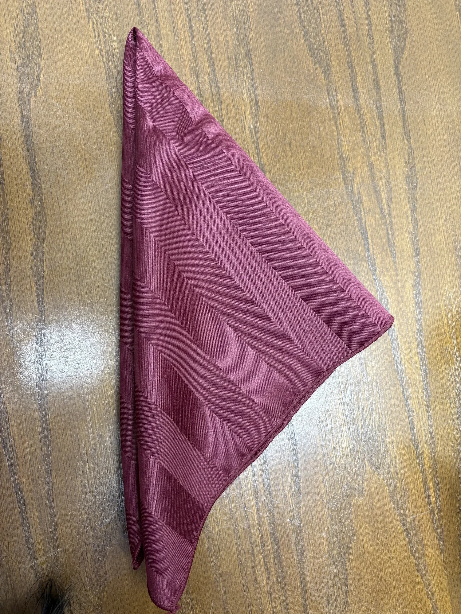 burgundy stripe napkin