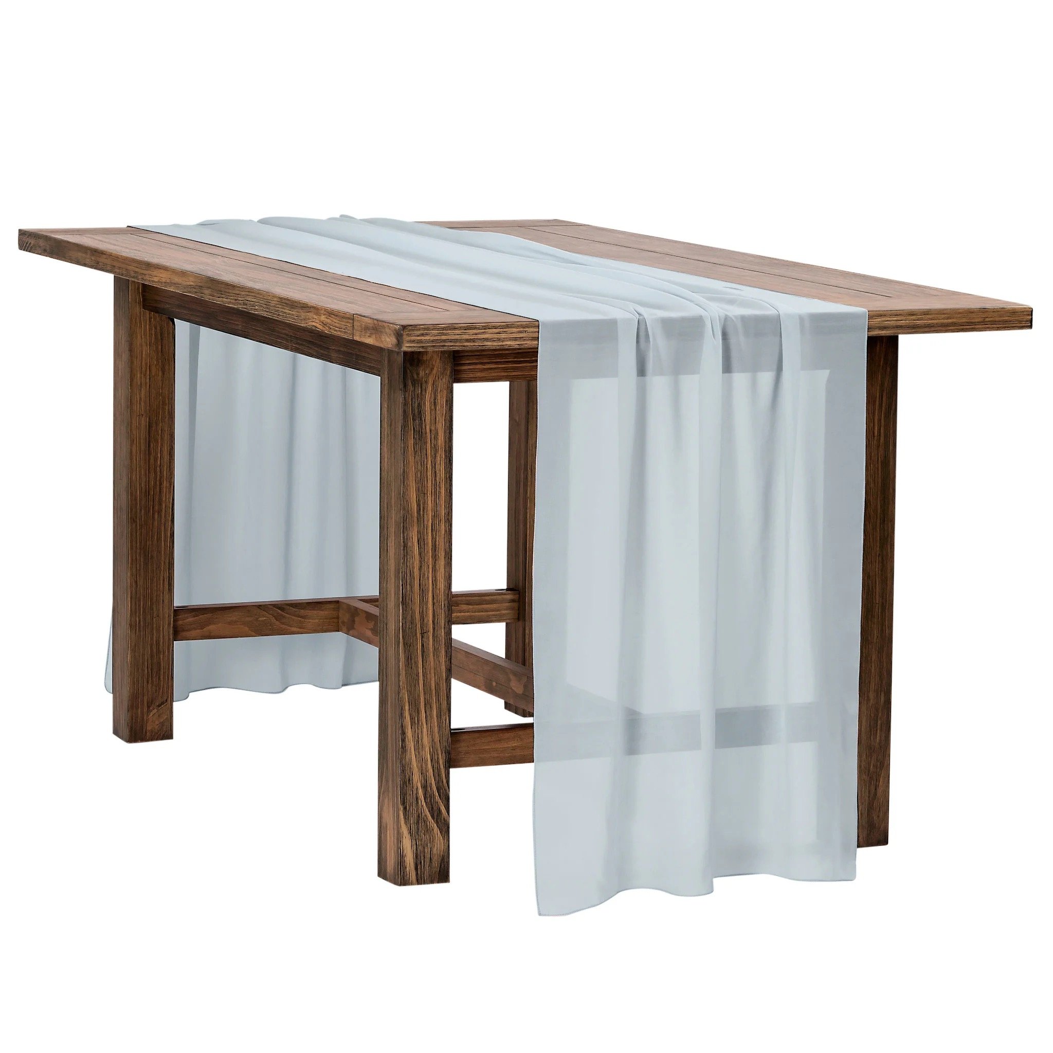 Dusty Blue Chiffon Runner