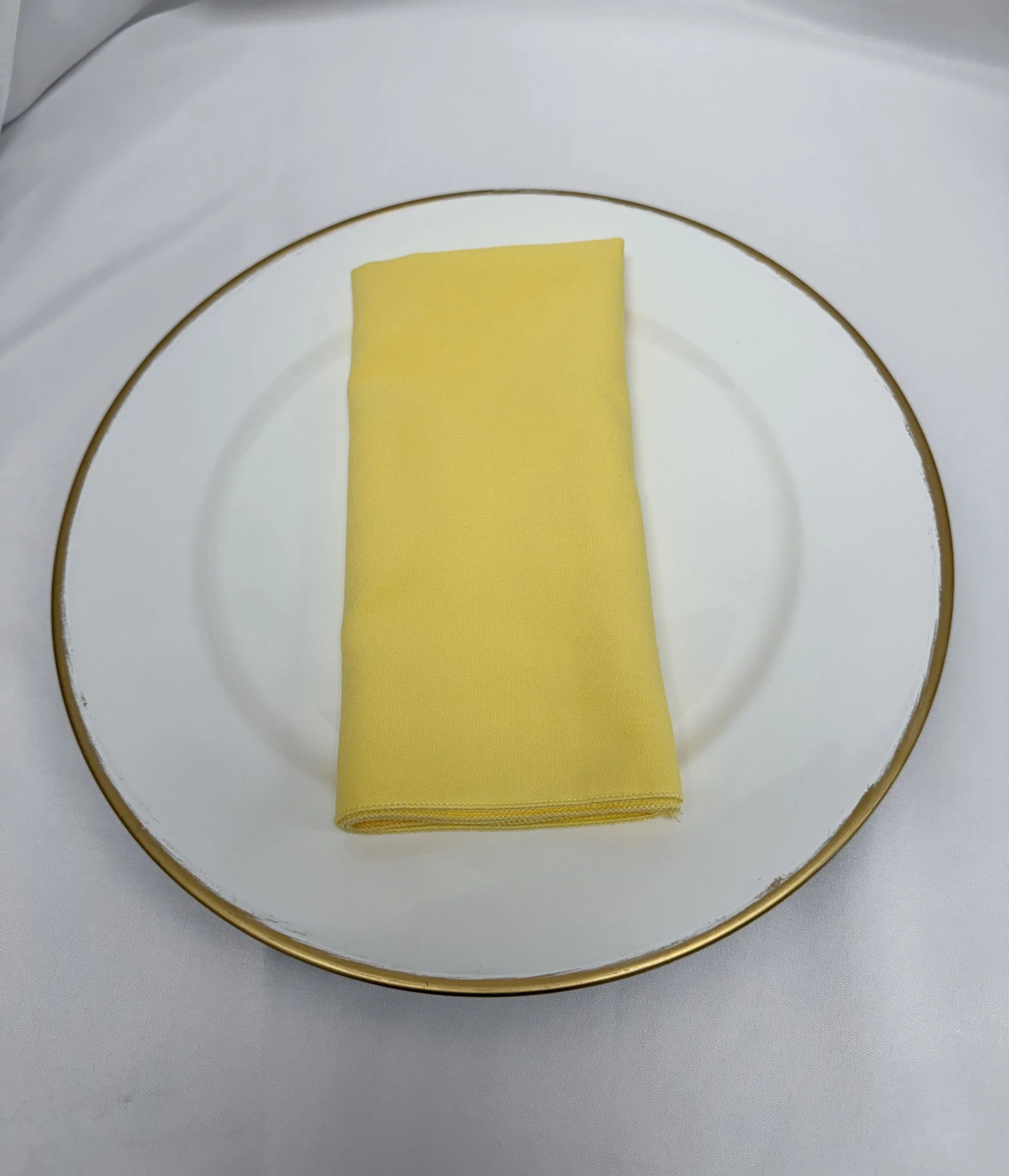 yellow napkin