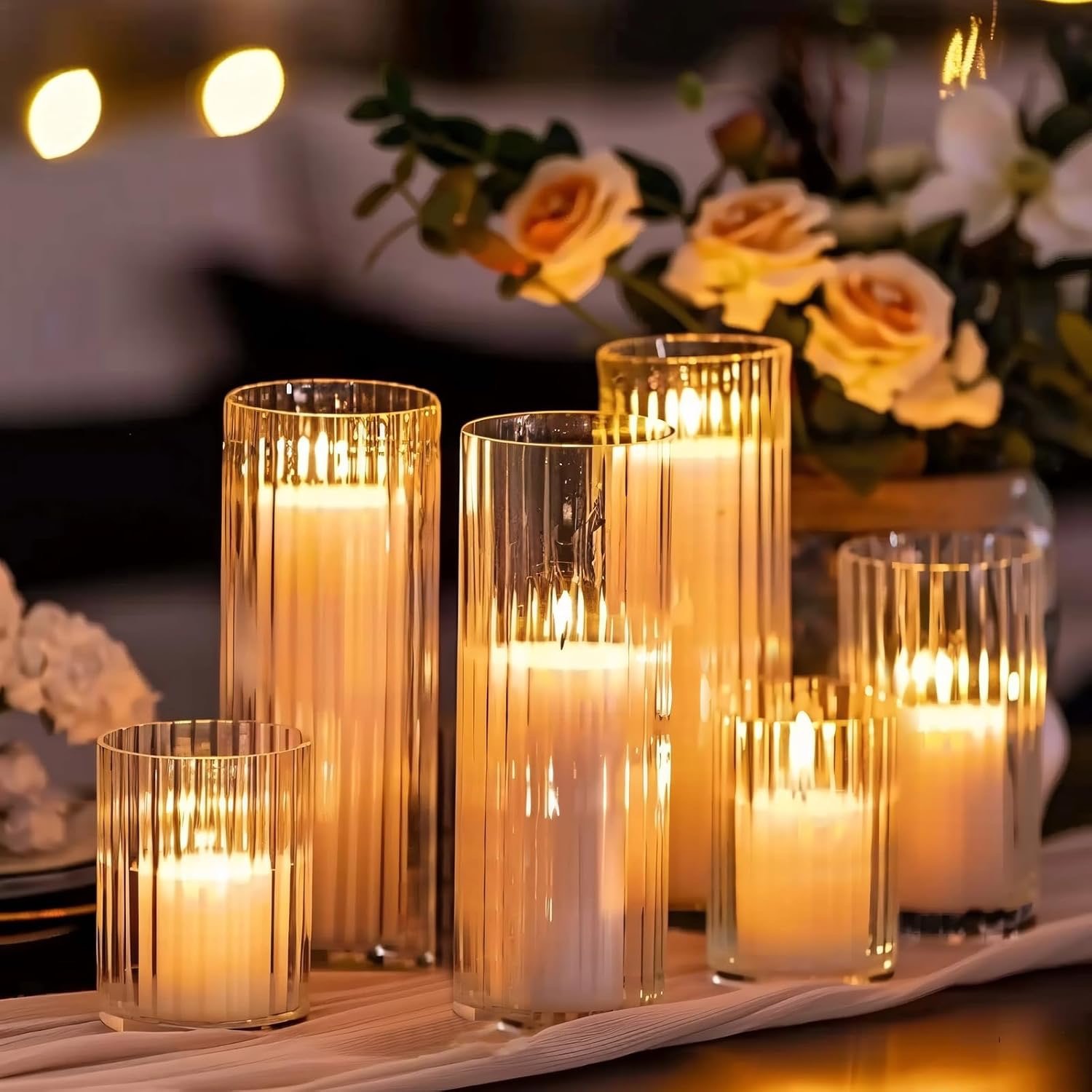 Cylinder Vase : Ribbed