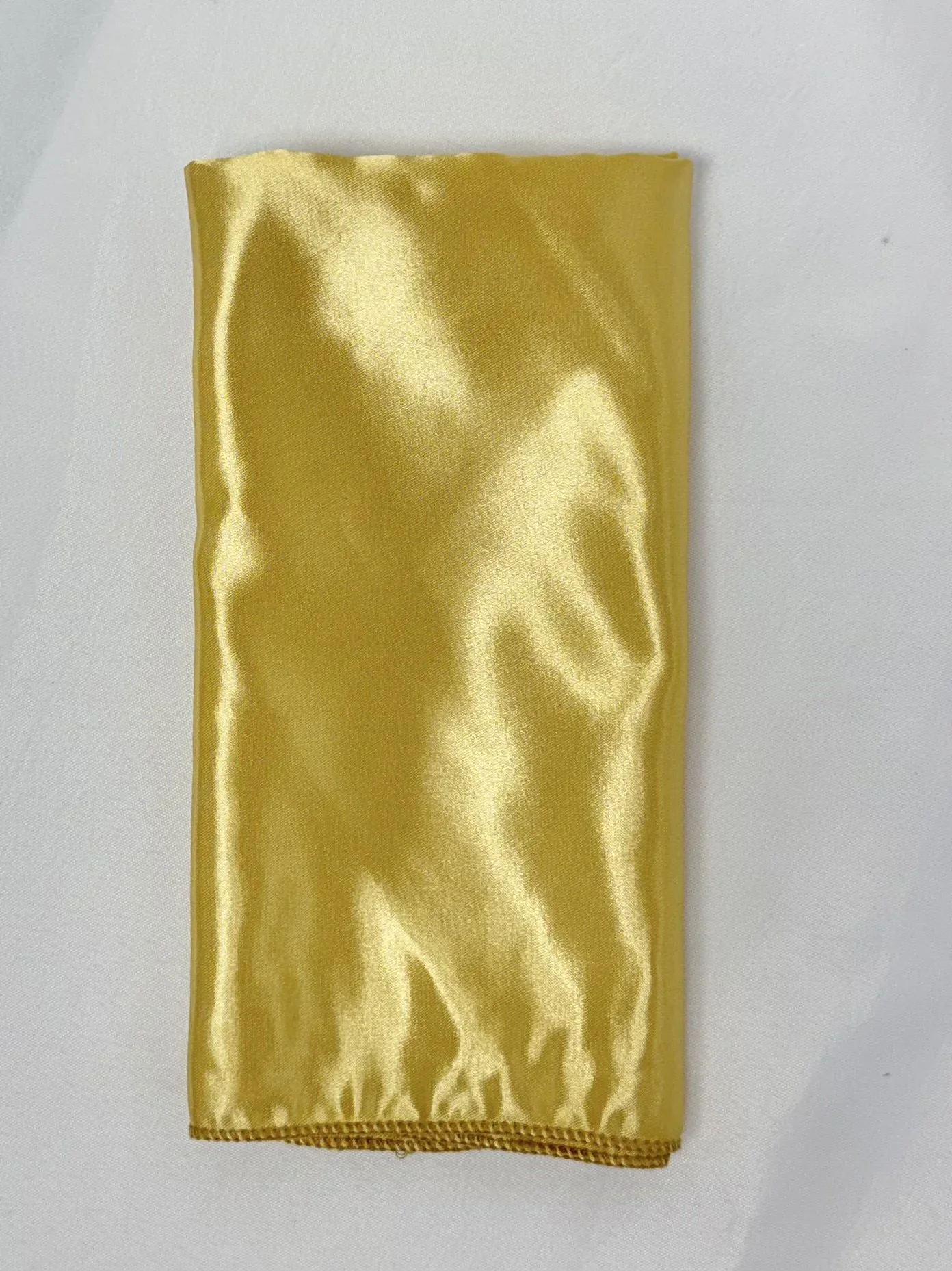 gold satin napkin