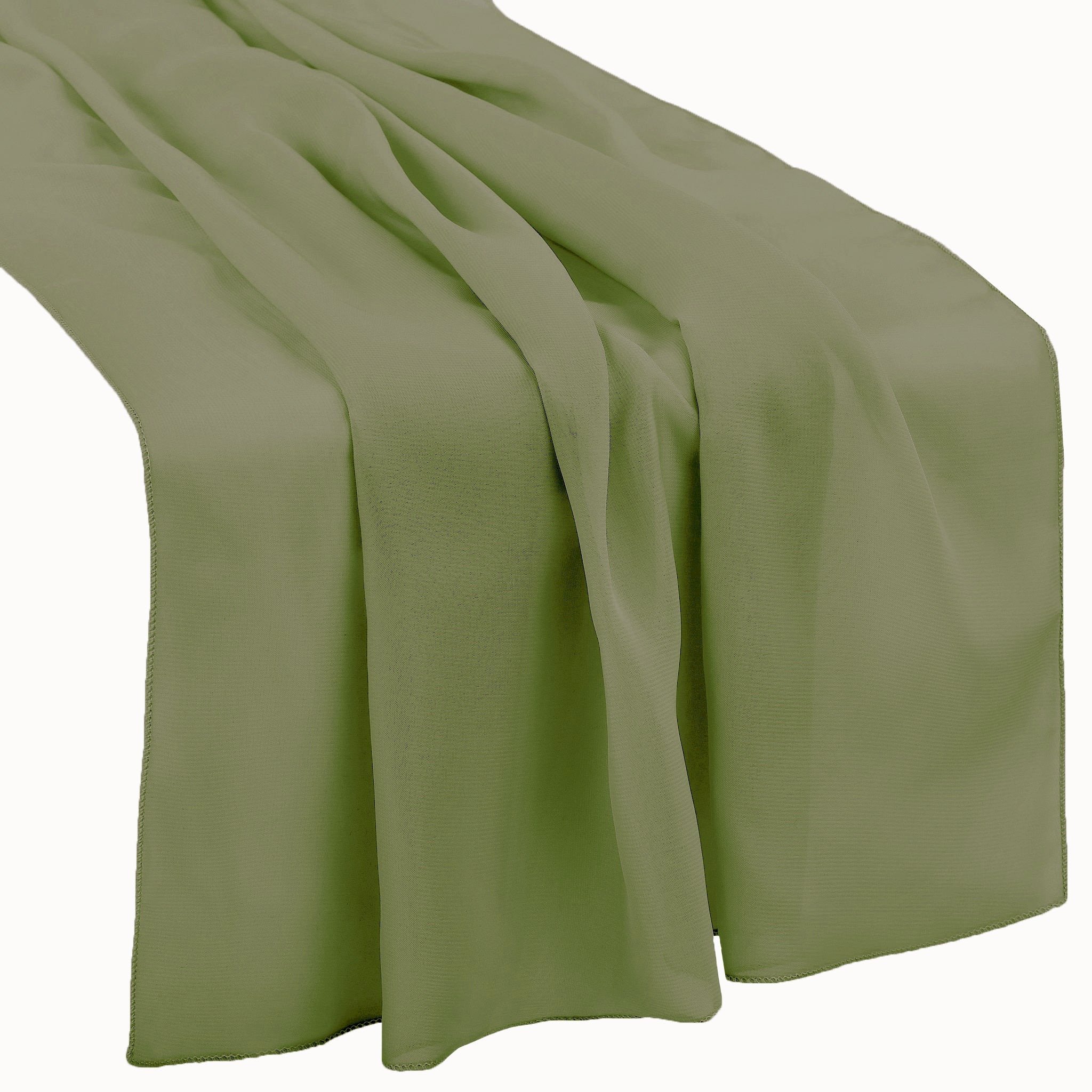 Dusty Sage Chiffon Runner