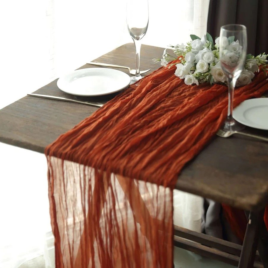 Burnt Orange Cheesecloth