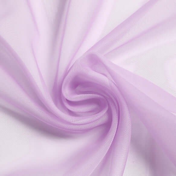 lavender organza arch drape