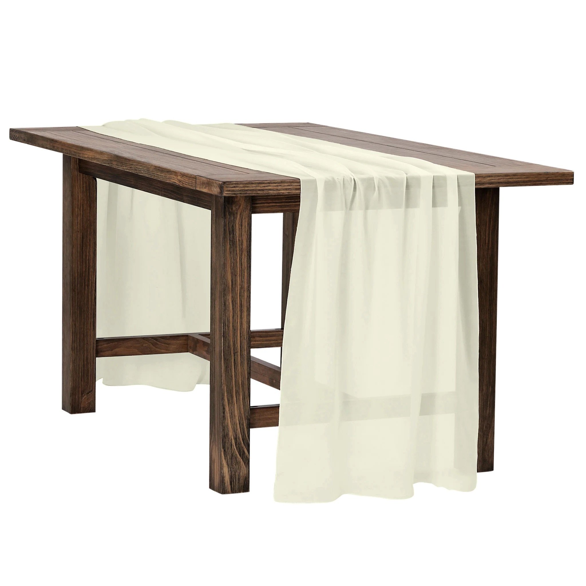 Ivory Chiffon Runner