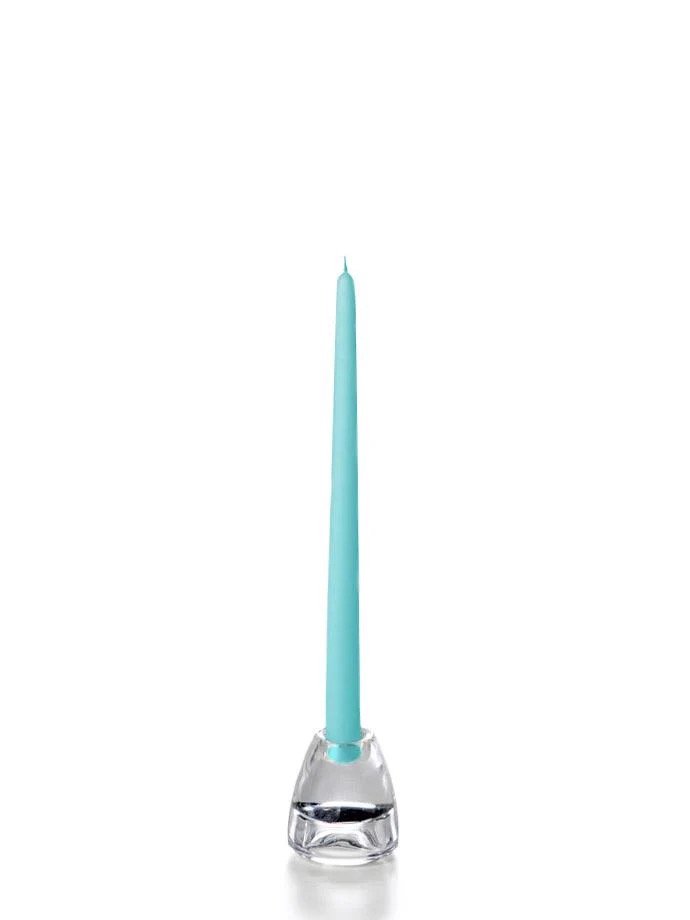 carribean blue taper candle