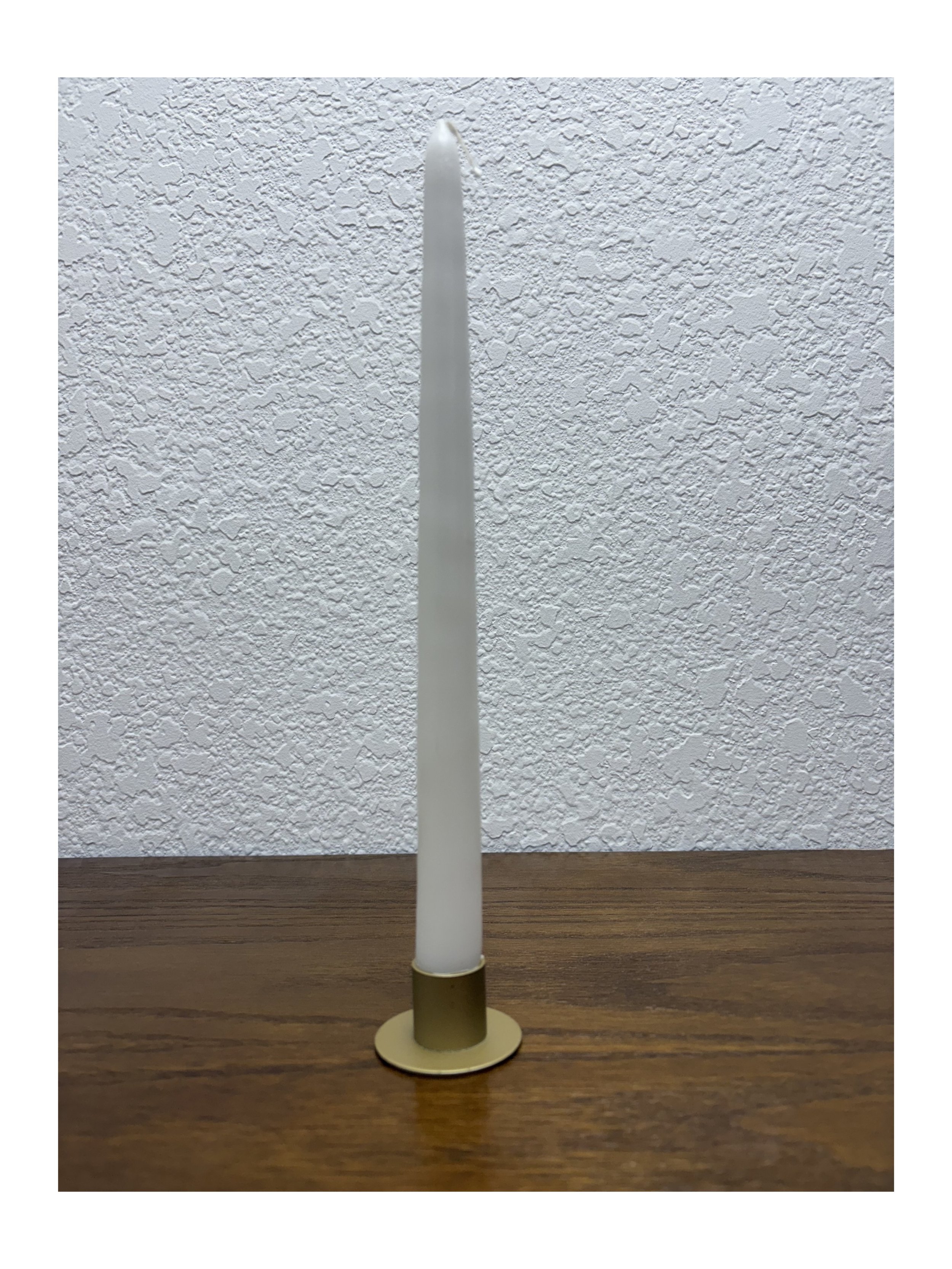short gold taper holder