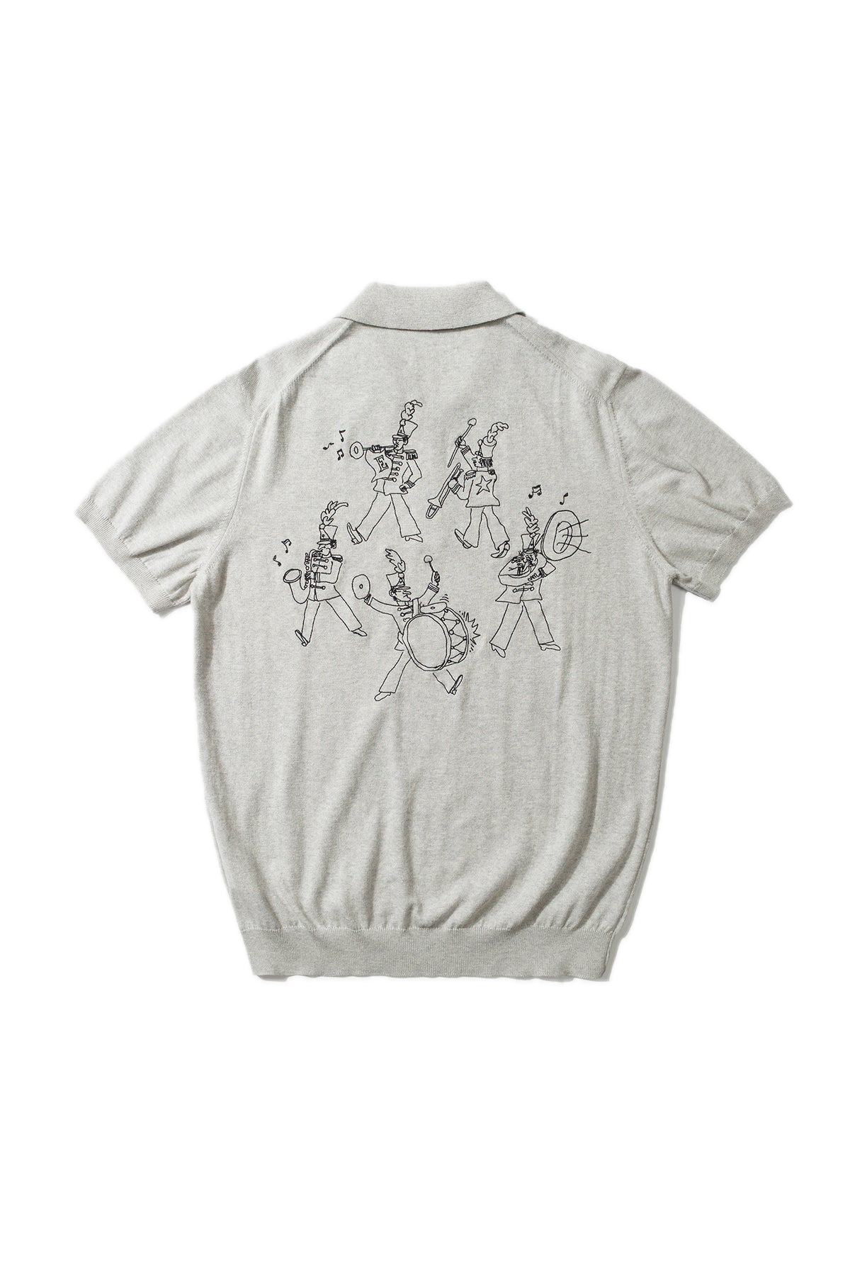 Edmmond Studios Brass Band Polo, Grey Melange