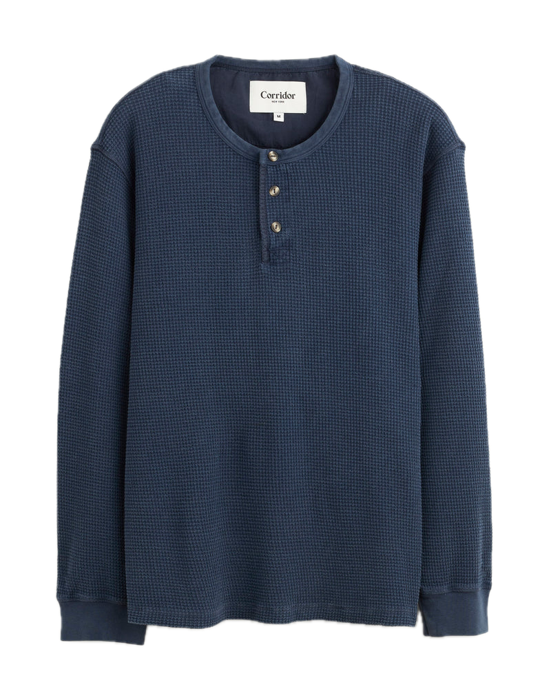 Corridor - Waffle Henley, Navy