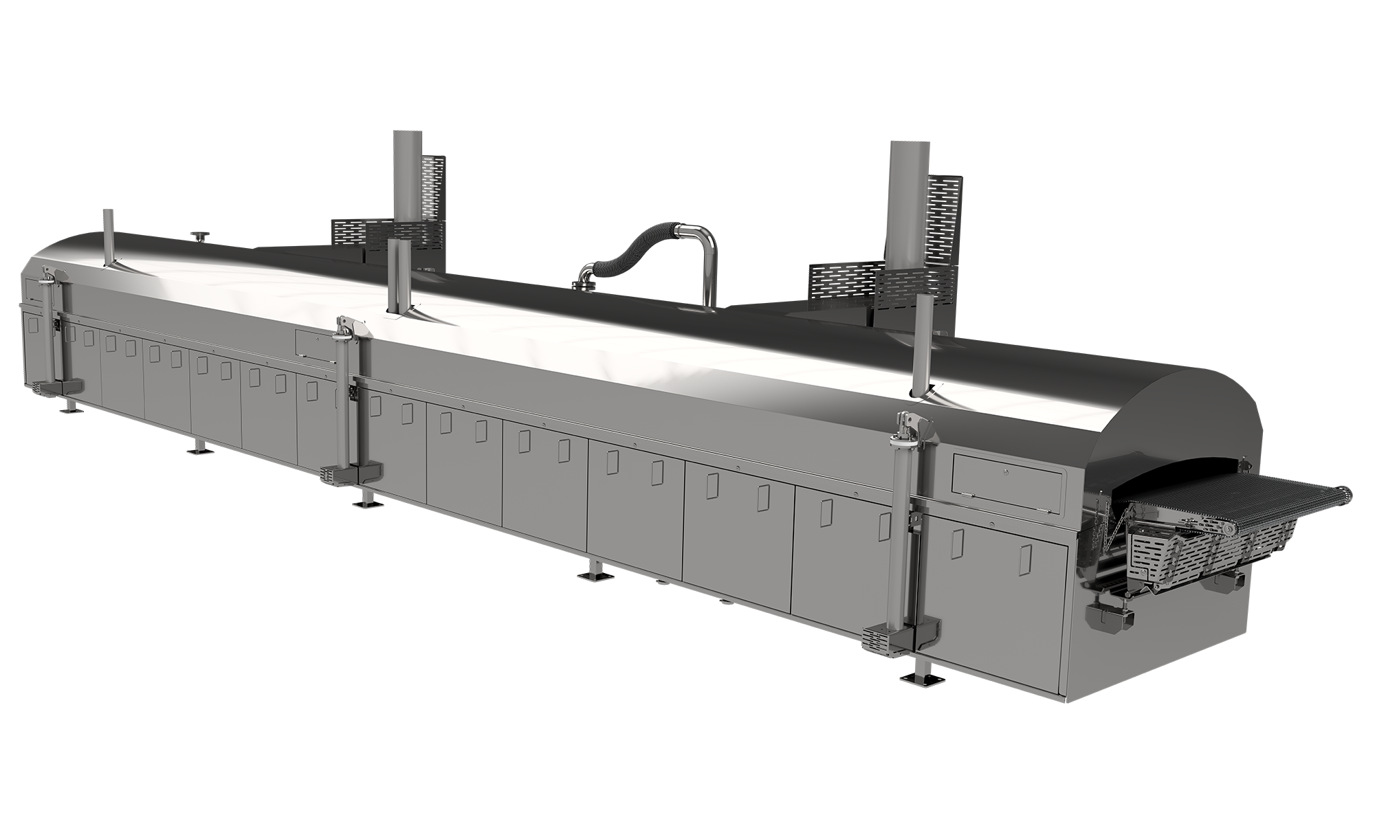 Industrial VersaFry with metal exterior, control panel, and loading area.