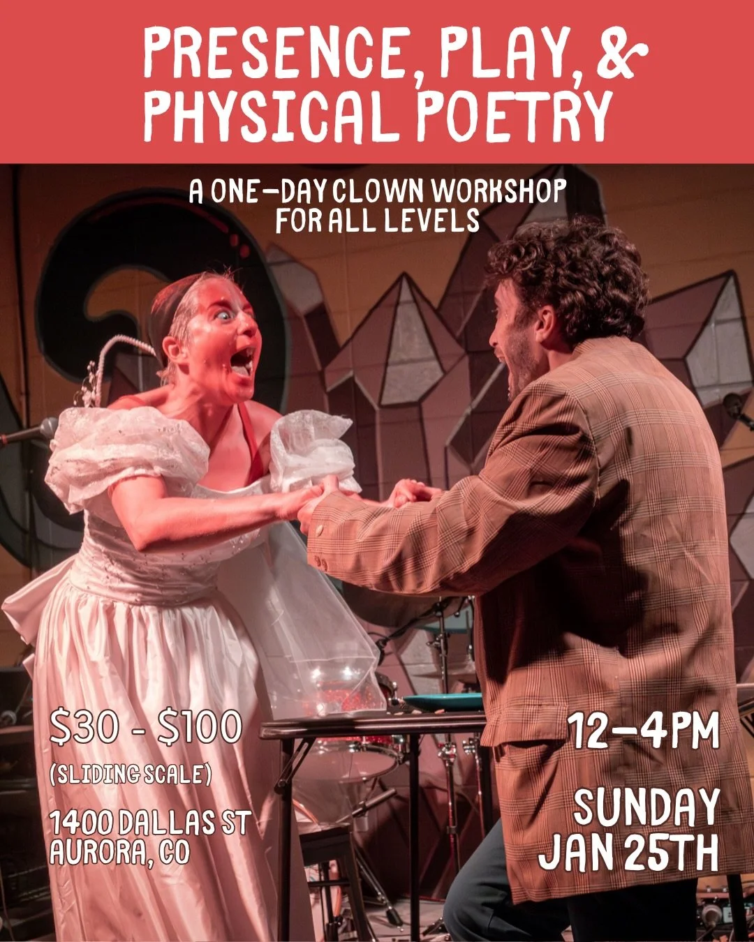 NEW COLORADO WORKSHOP ✨ 

This class will put the PHYSICAL in PHYSICAL THEATER!

All performing backgrounds and experience levels welcome. More info &amp; sign up at the link in bio!

DM or email with questions ✨